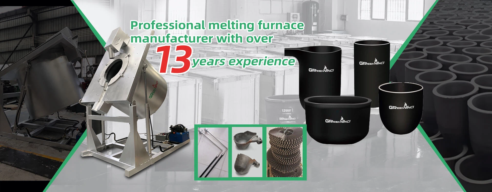 Environemental friendly biomass aluminum melting furnace